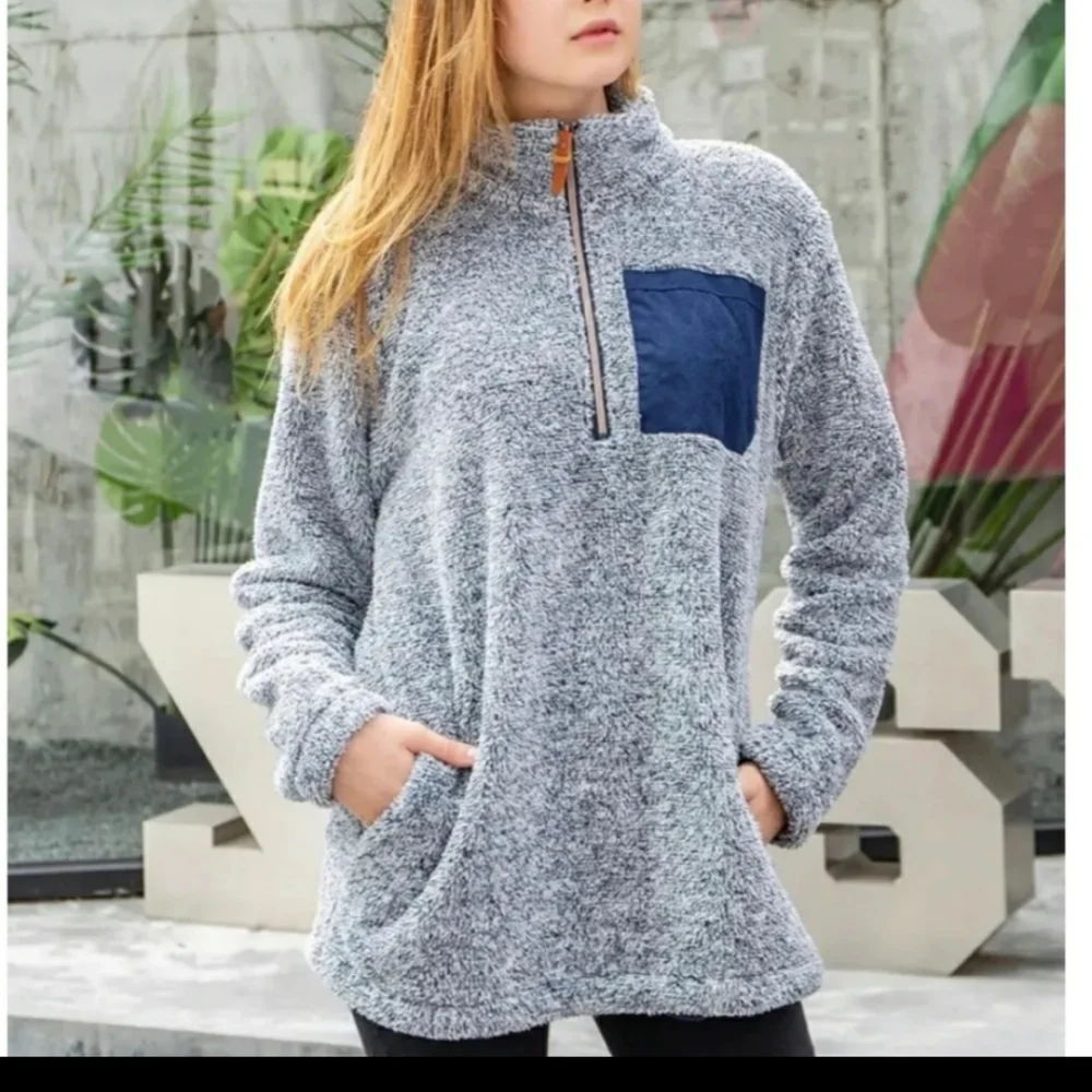 Cream Sherpa Pullover - Picture 4 of 4